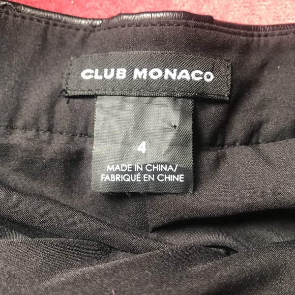 Pleated mid length leather skirt - Picture 3 of 3